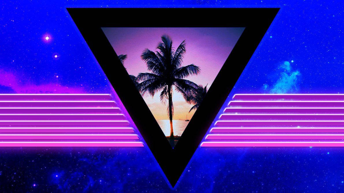 Aesthetic Retro Palm Tree Wallpaper