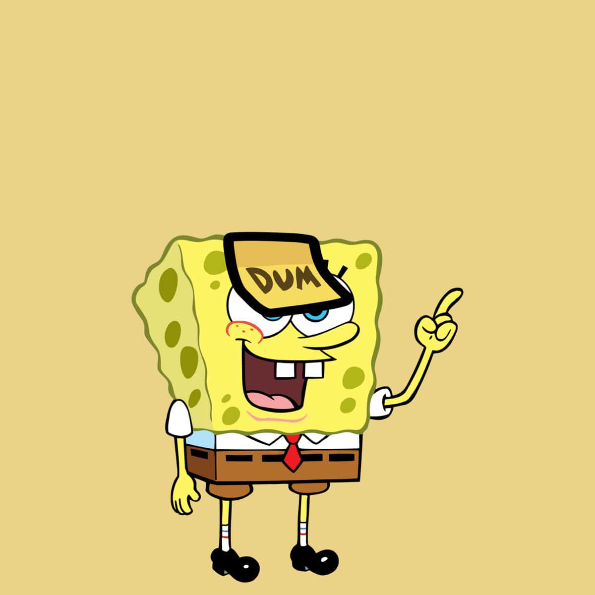 Aesthetic Spongebob Playing Charade Wallpaper