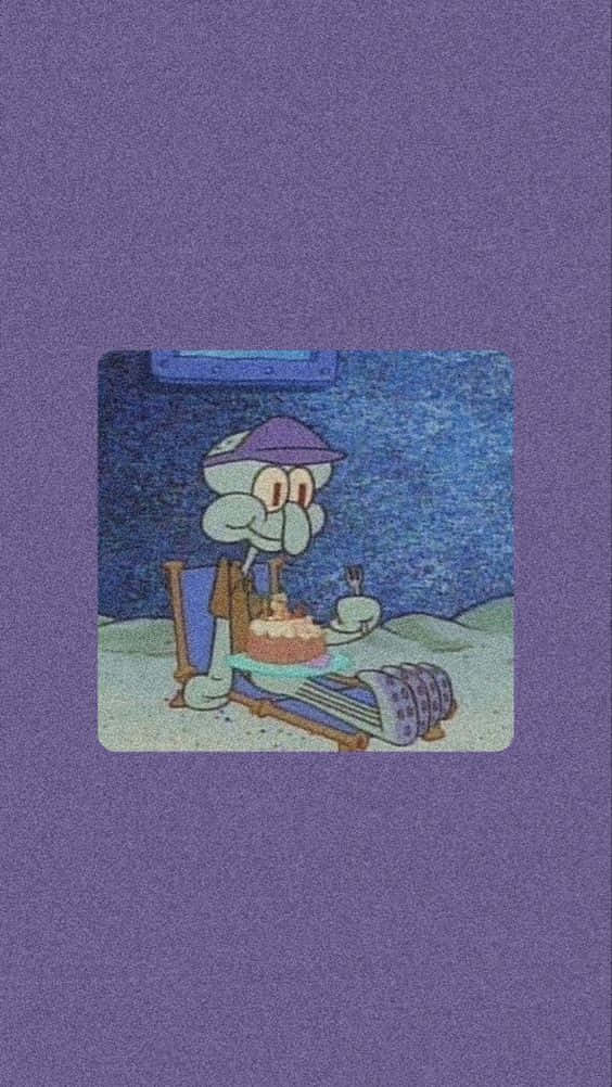 Aesthetic Squidward 564 X 1002 Wallpaper