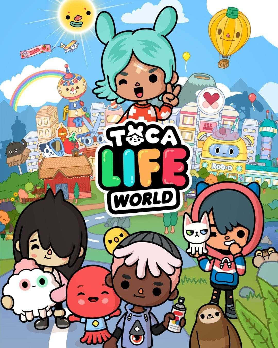 Aesthetic Toca Life Rita And Friends Wallpaper