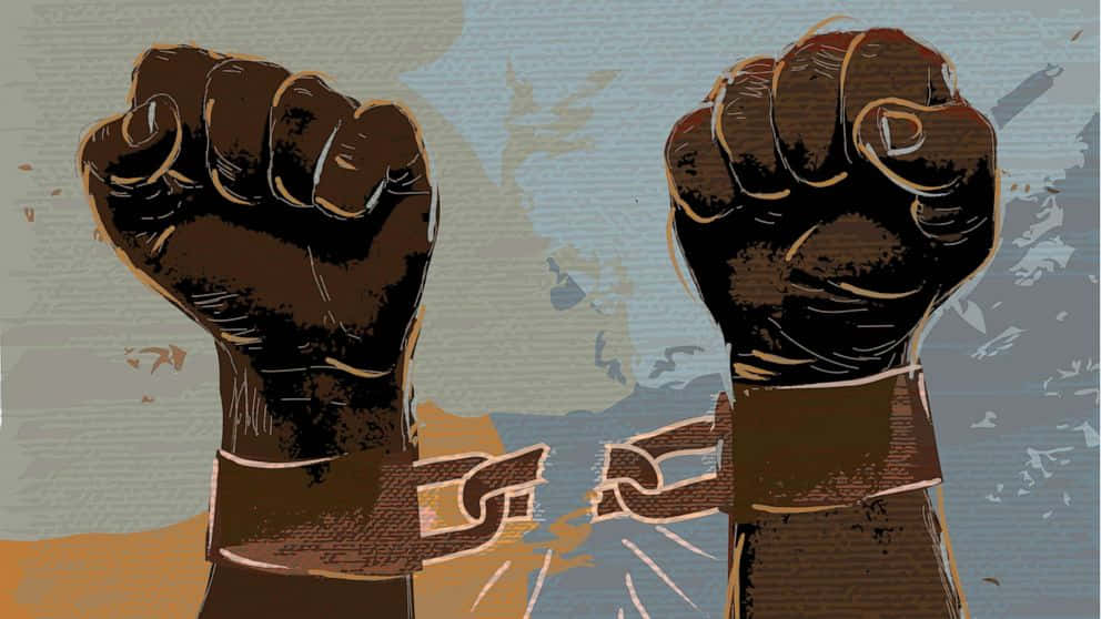 African Americans Rally In Black Power Movement To Protest Injustice Wallpaper