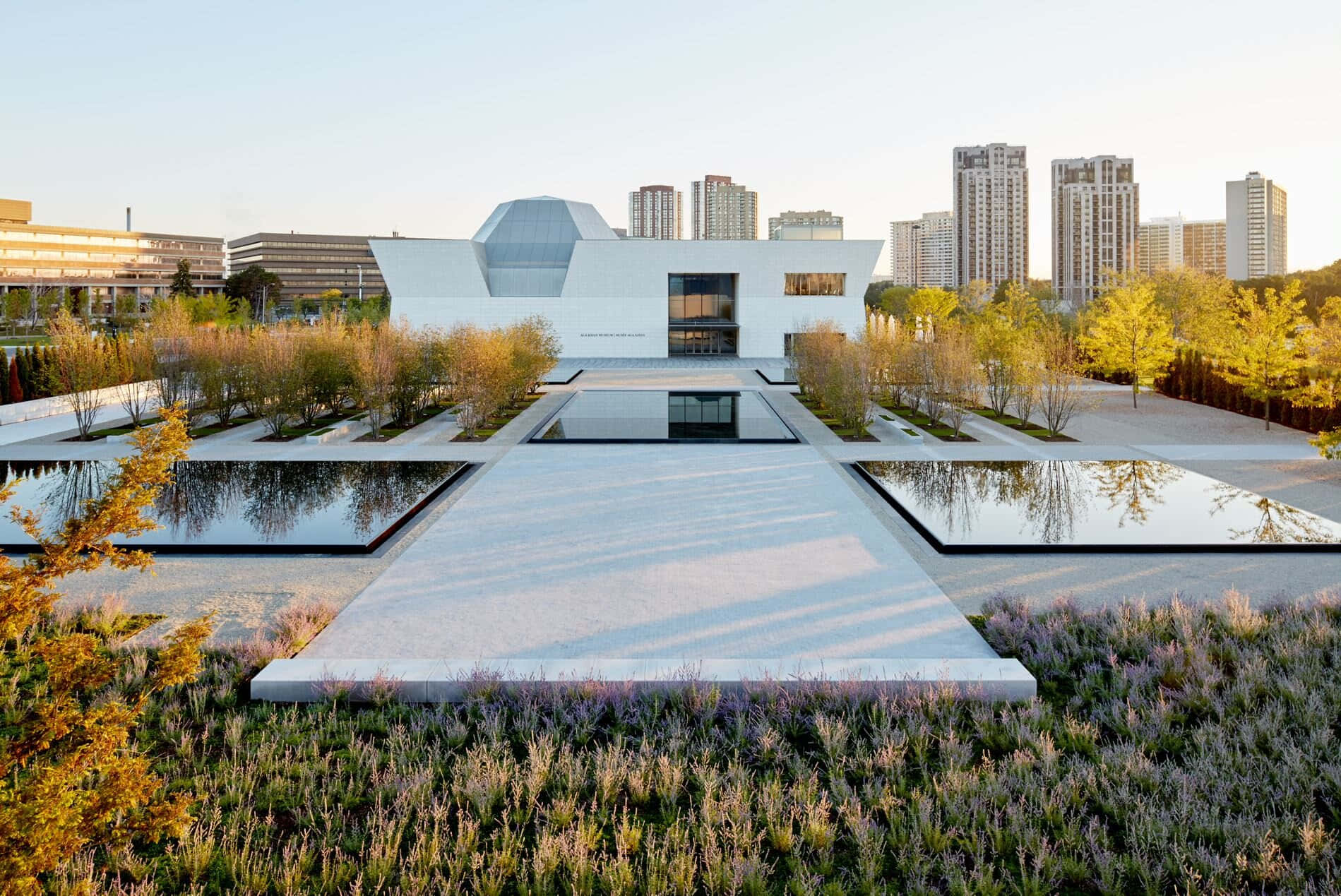 Aga Khan Museum Exterior Gardensand Pools Wallpaper