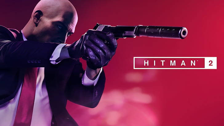 Agent 47 Aims Pistol In Hitman 2018 Wallpaper