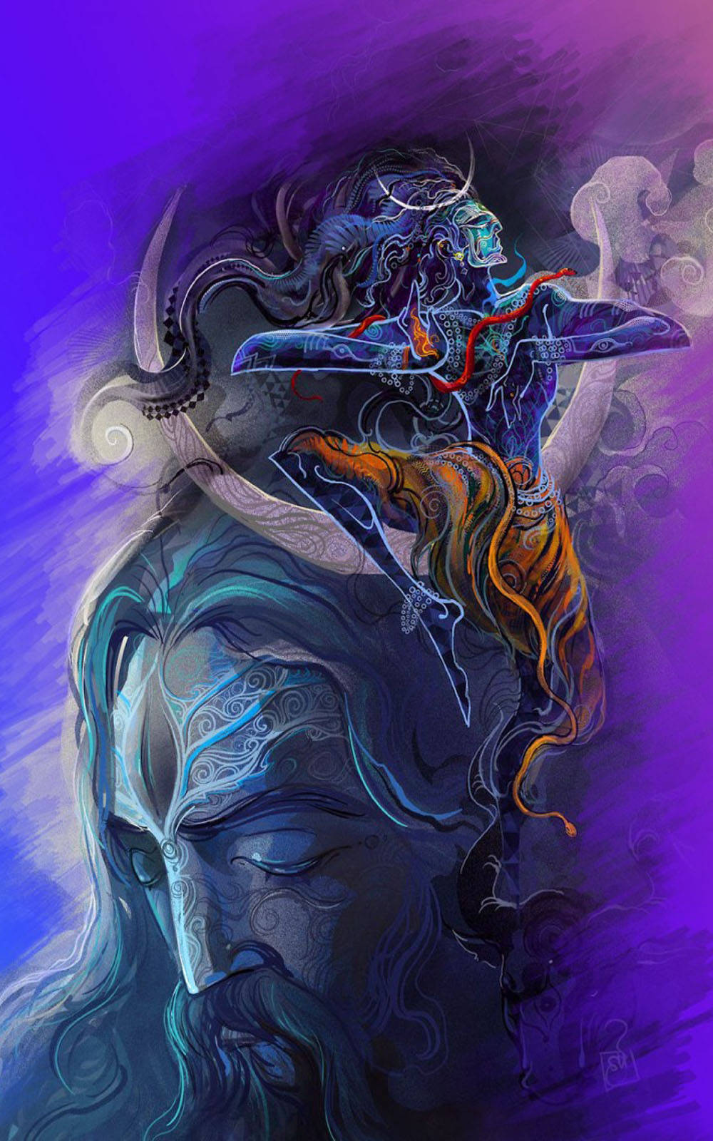 Aghori Shiva Art Wallpaper