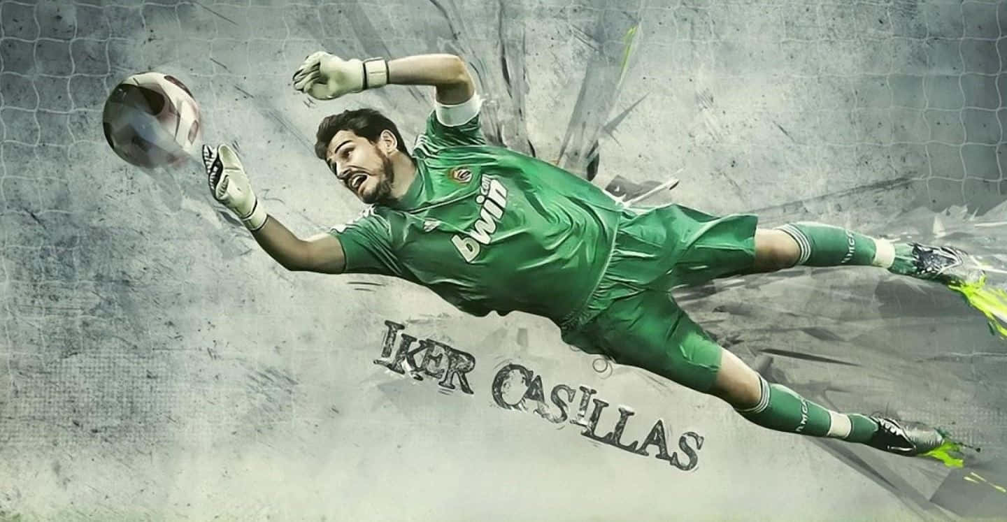 Agile Goalkeeper In Action Wallpaper