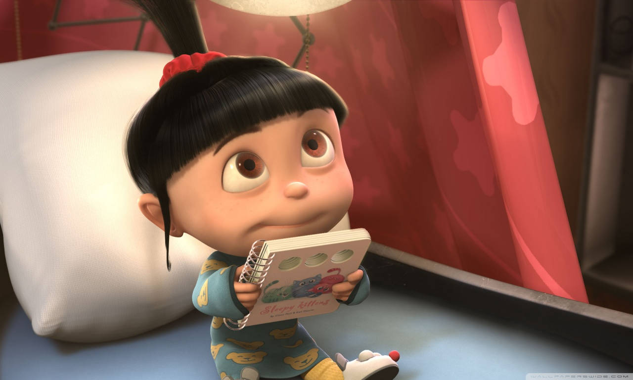 Agnes Holding Book Despicable Me 2 Wallpaper