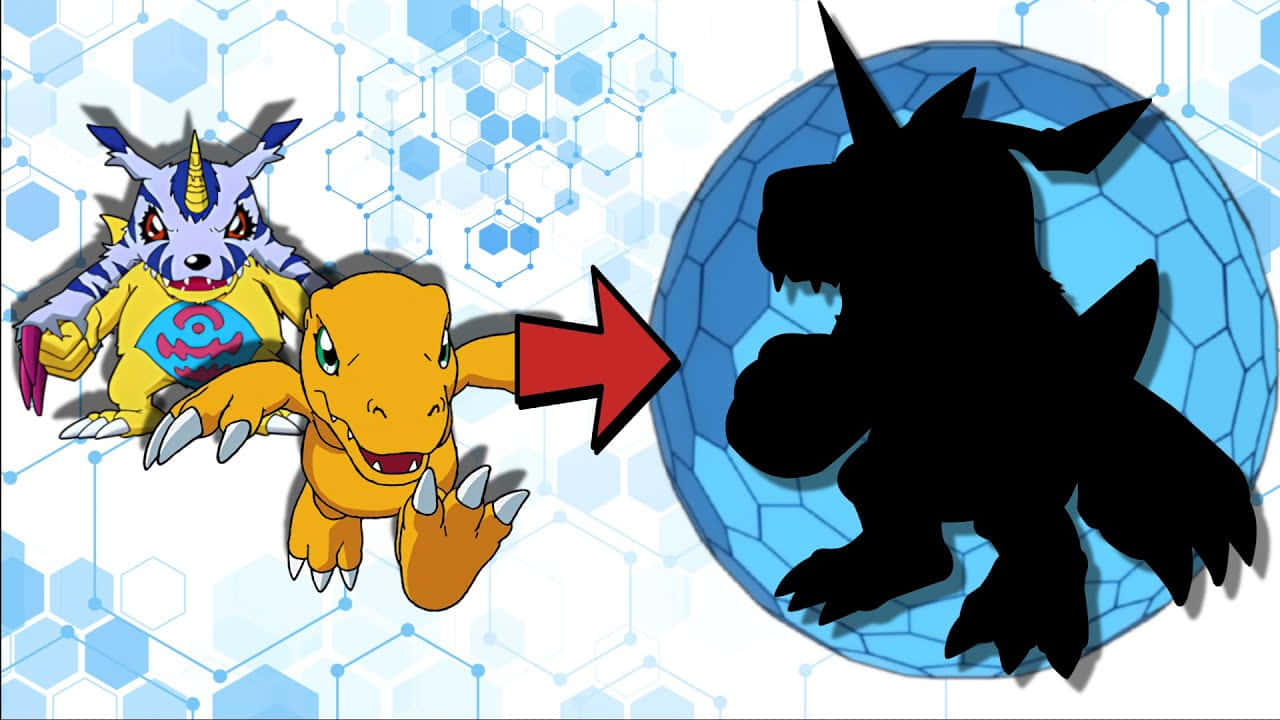 Agumon Digivolution Shadow Wallpaper