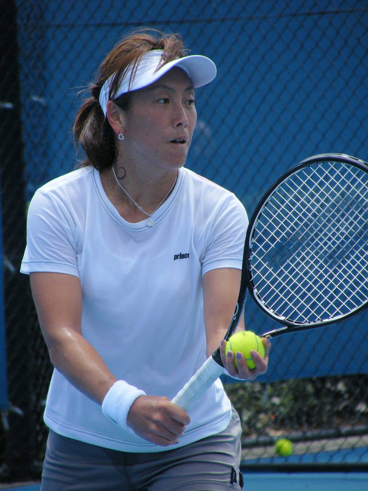 Ai Sugiyama In Serving Position Wallpaper