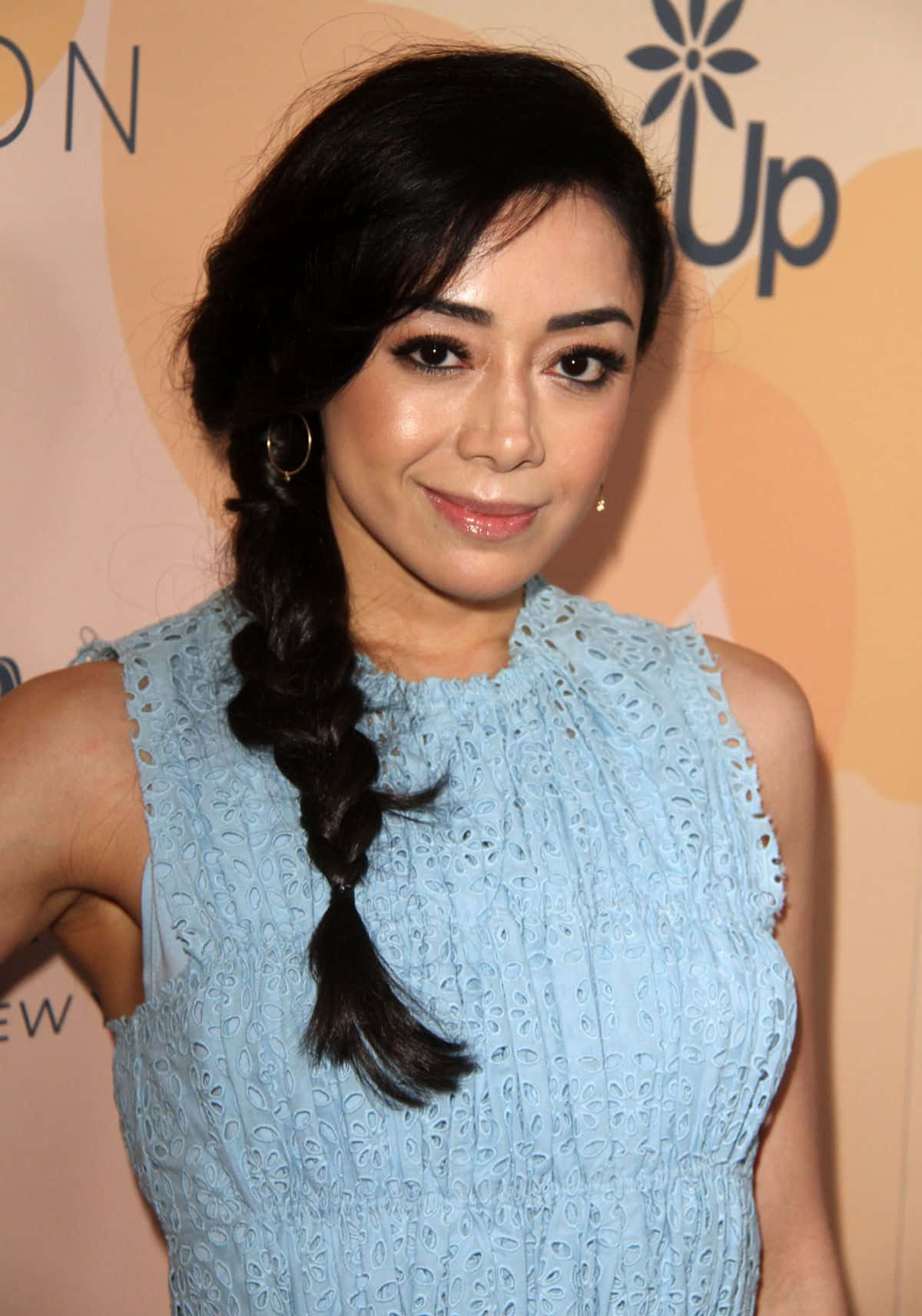 Aimee Garcia Striking A Confident Pose Wallpaper