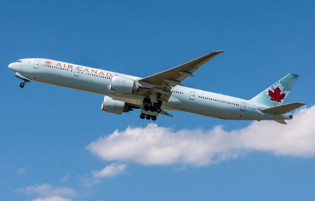 Air Canada Airplane Worm's Eye View Wallpaper