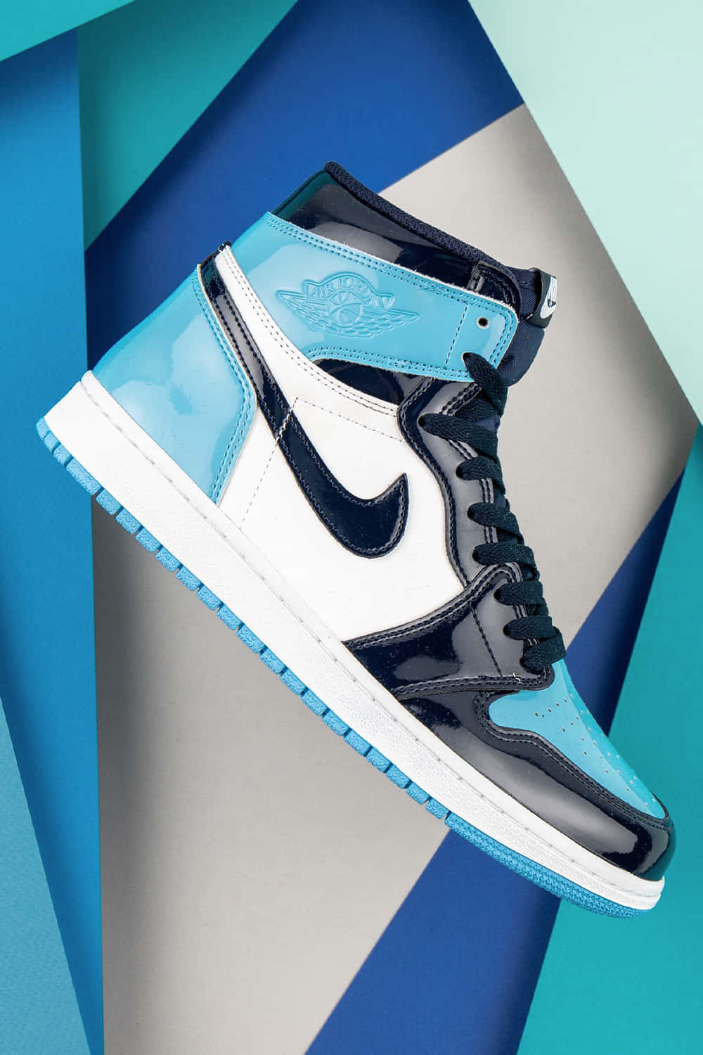 Air Jordan 1 Retro High Og - Blue Wallpaper