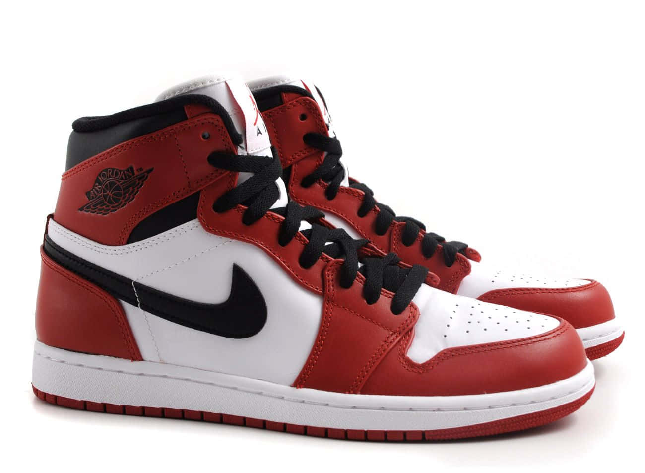 Air Jordan 1 Retro High Og - Red White Wallpaper