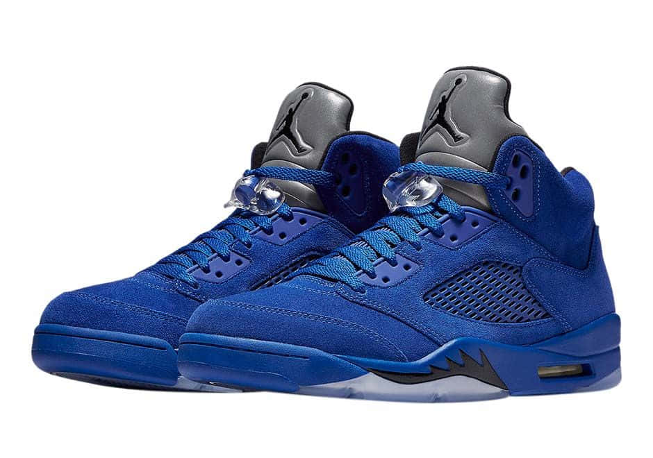 Air Jordan 5 Retro Gs 'blue' Wallpaper