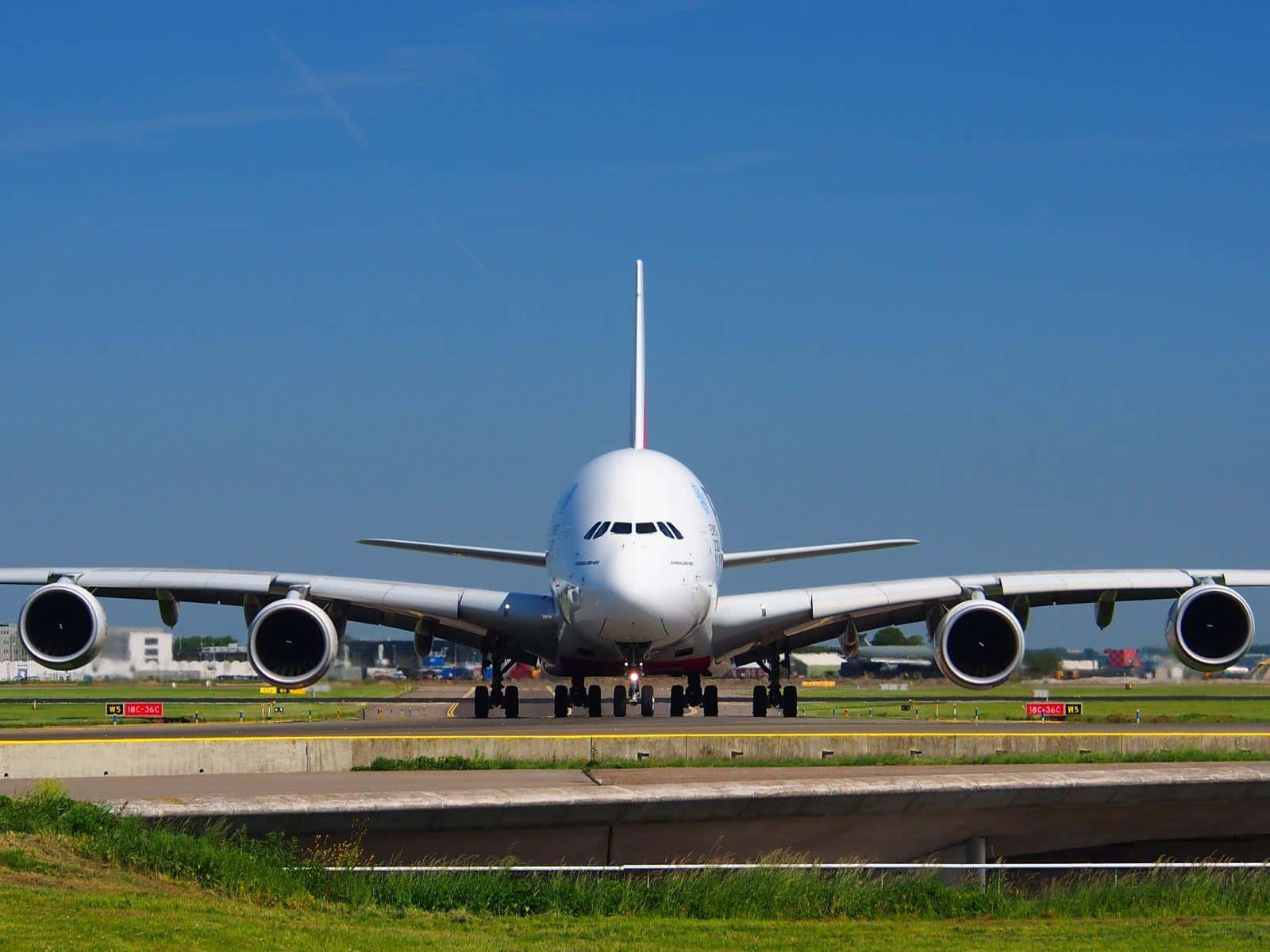 Airbus A380 On Tarmac Wallpaper