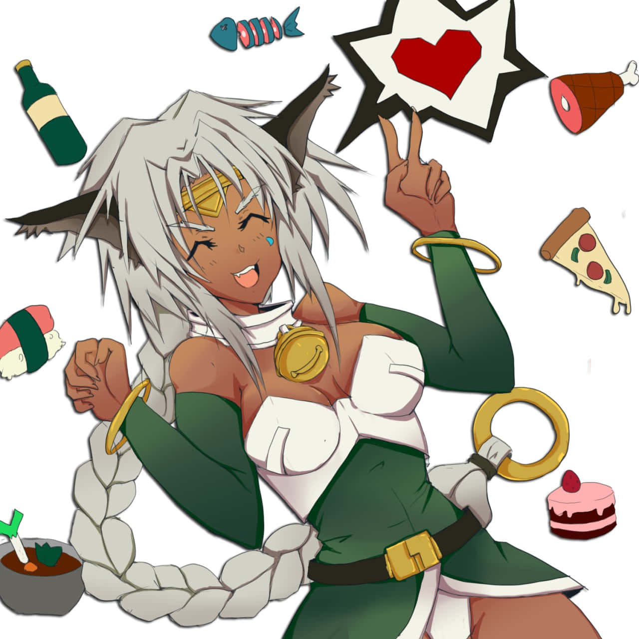 Aisha Clanclan Food Frenzy Wallpaper