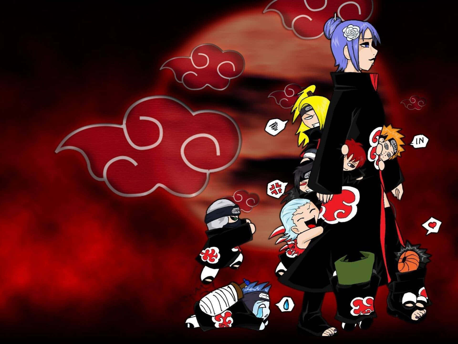 Akatsuki Chibi Is Here To Wreak Some Mischief Wallpaper