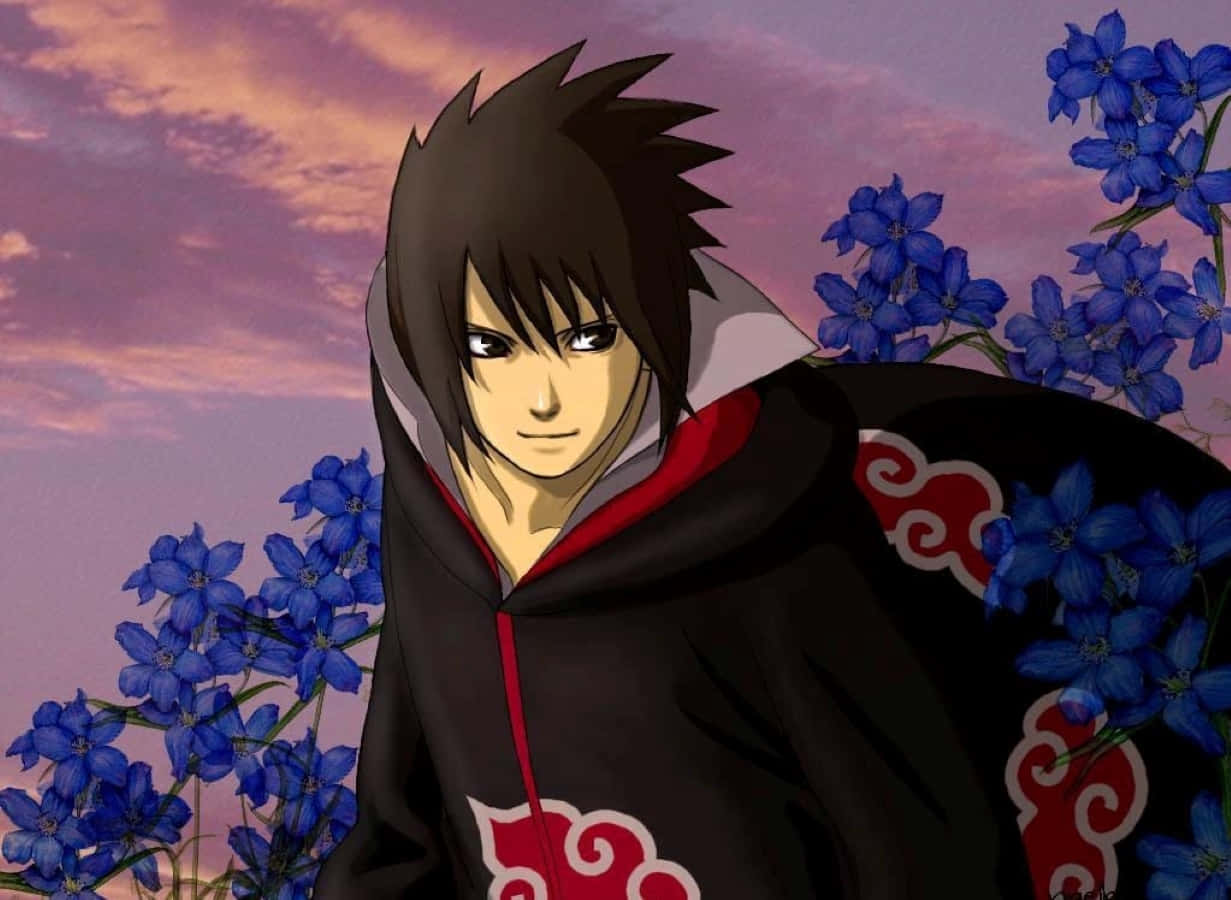 Akatsuki Sasuke, The Respected Ninja And Key Member Of Team 7 Wallpaper