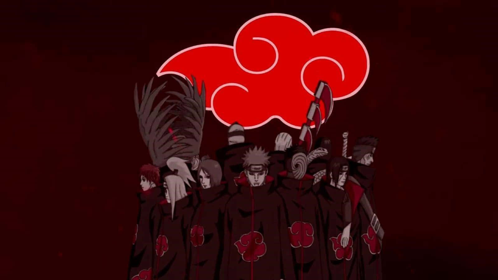 Akatsuki Symbol - Representing The Organization Of Darkness Wallpaper