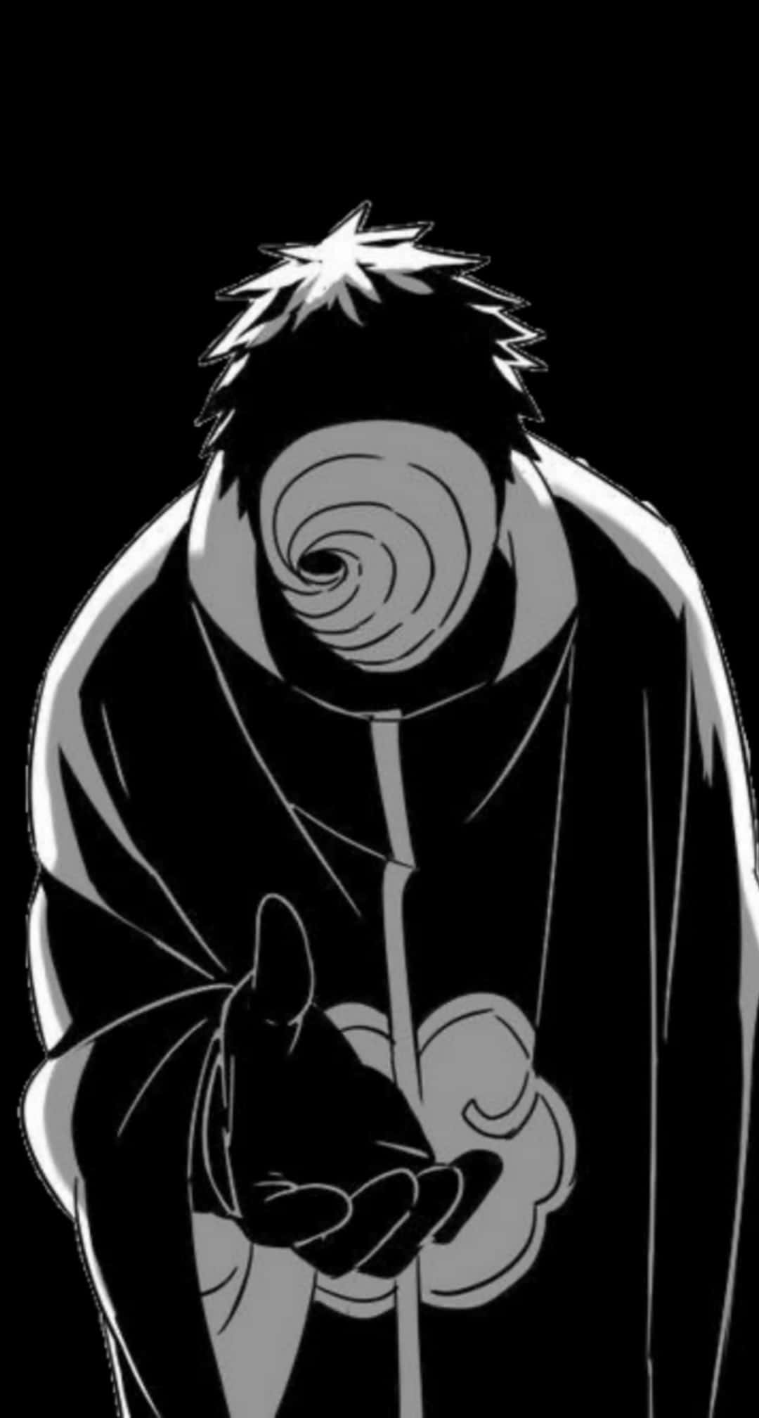 Akatsuki Tobi Stands Guard, Ready To Protect The Village Wallpaper