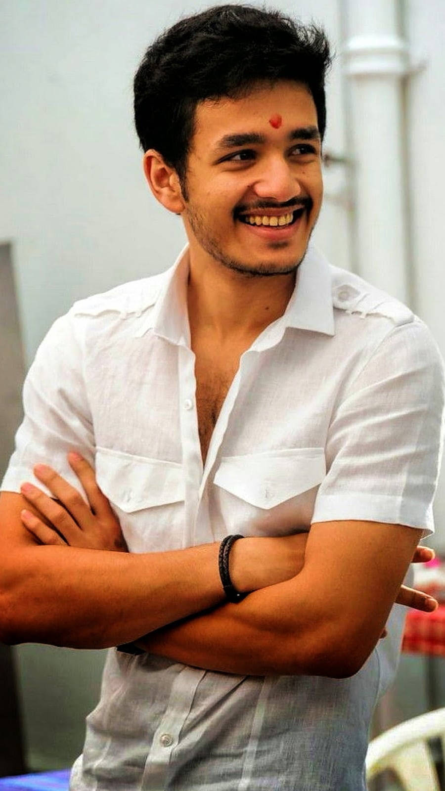 Akhil Akkineni With Bindi Wallpaper