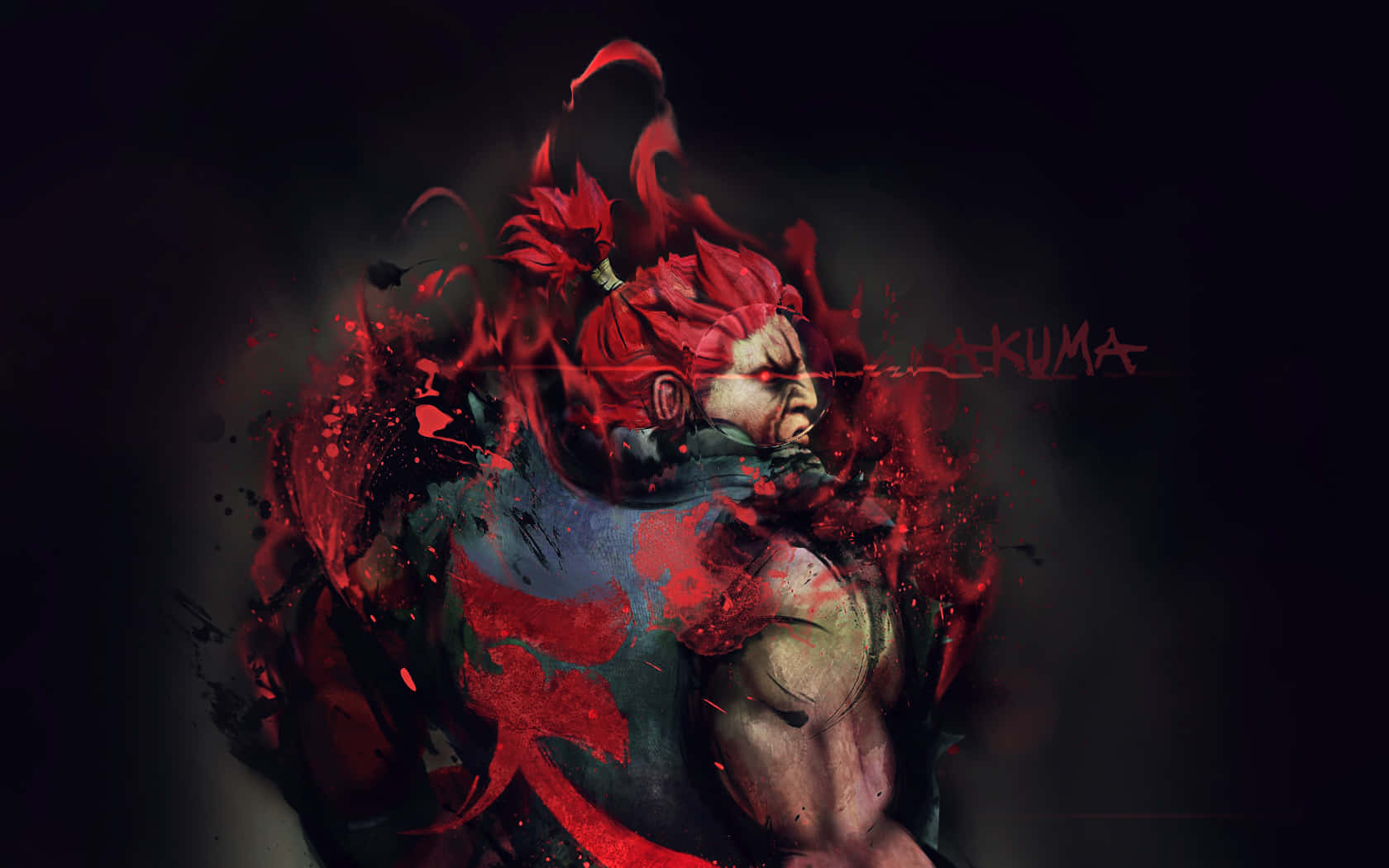 Akuma Street Fighter Artistic Render Wallpaper