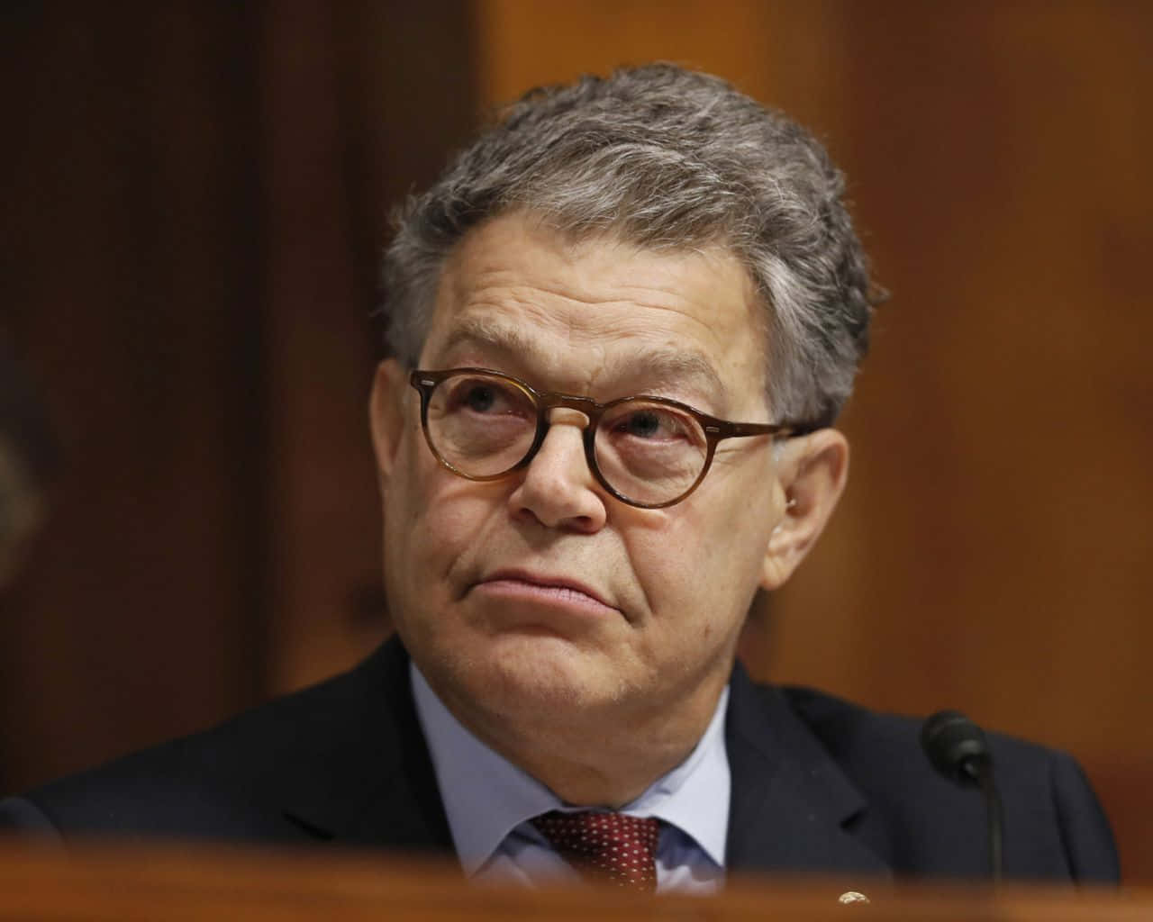 Al Franken Delivering Speech Wallpaper