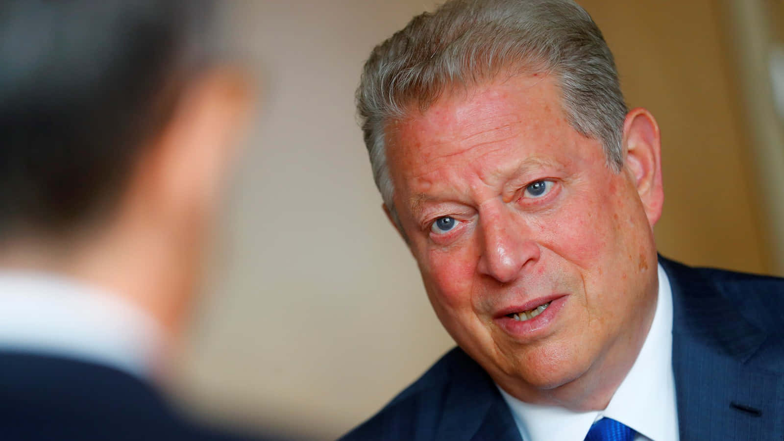 Al Gore, Founding Partner Of Generation Investment Management, Giving A Speech Wallpaper