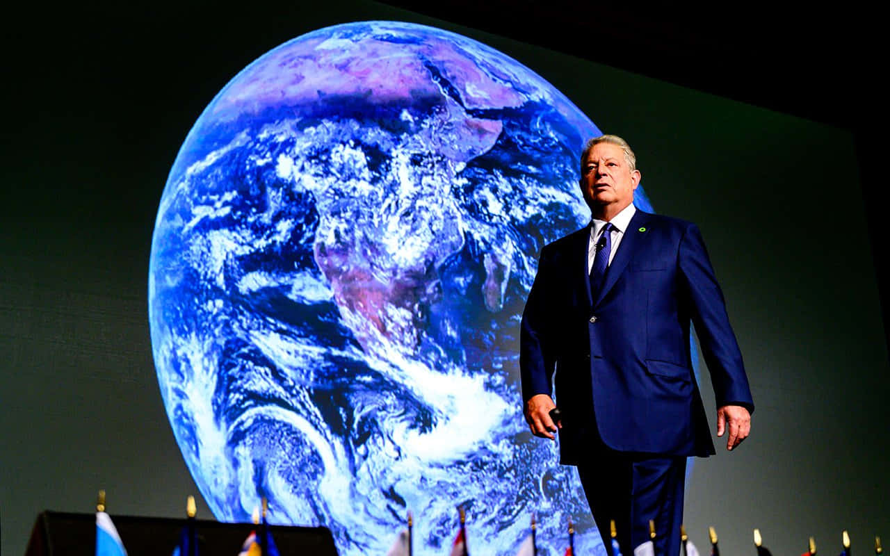 Al Gore On Stage Wallpaper