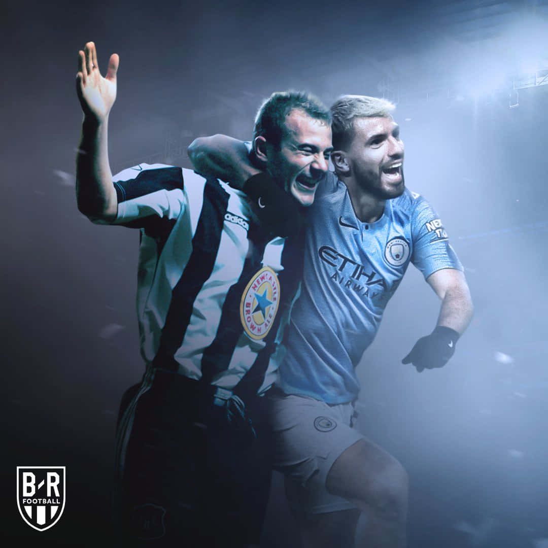 Alan Shearer With Sergio Agüero Fanart Wallpaper