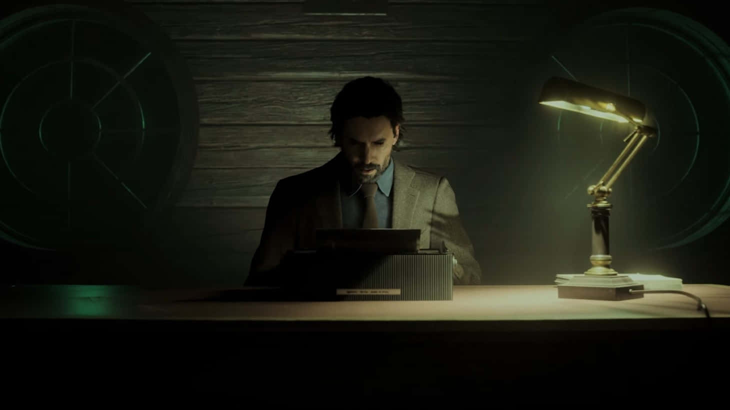 Alan Wake2 Mysterious Typing Wallpaper