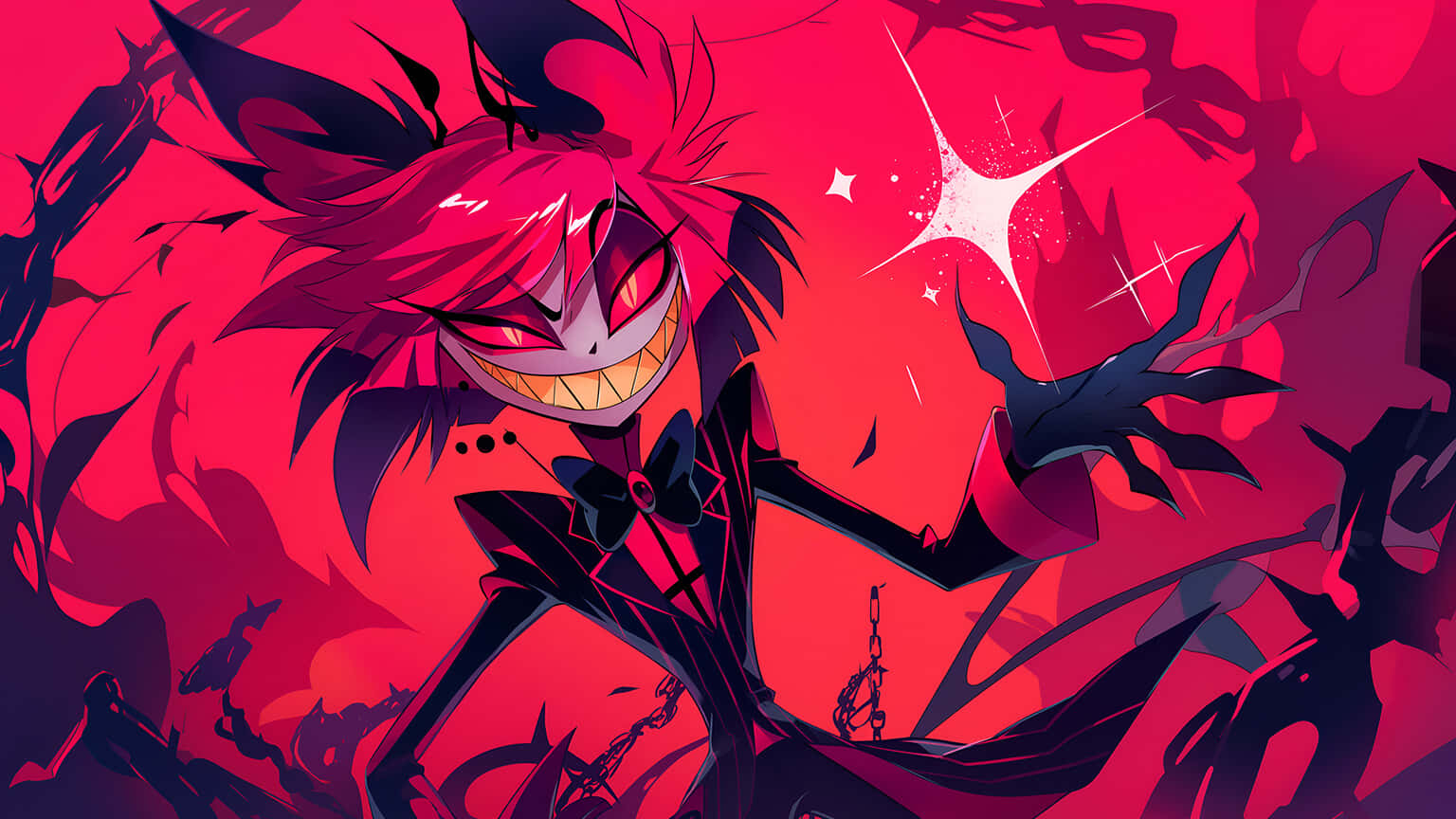 Alastor Hazbin Hotel Artwork Wallpaper