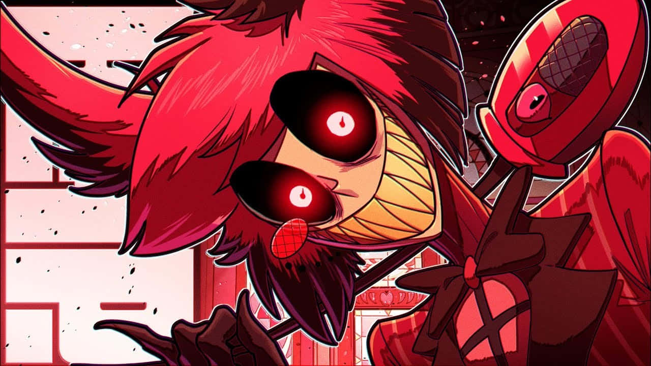 Alastor Red Glare Hazbin Hotel Wallpaper