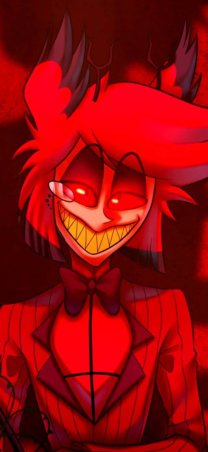 Alastor Smiling Demon Hazbin Hotel Wallpaper