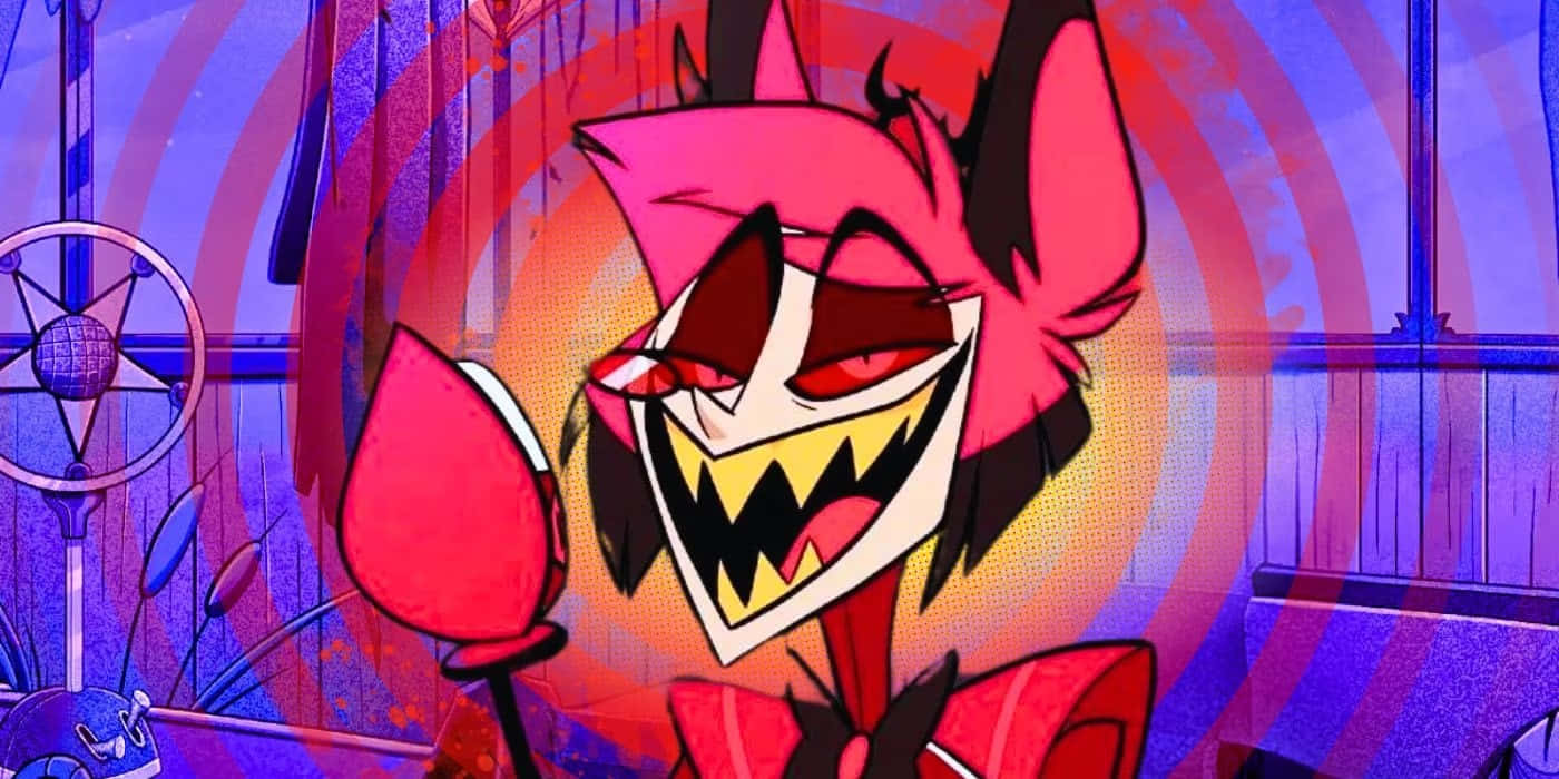 Alastor Smiling Hazbin Hotel Character Wallpaper