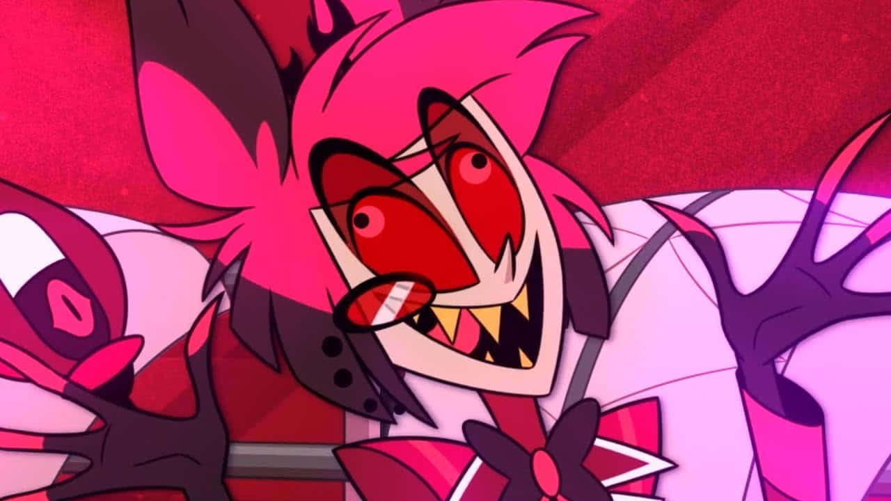 Alastor Smiling Hazbin Hotel Wallpaper