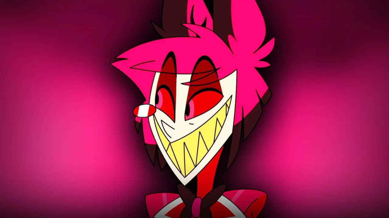 Alastor Smiling Hazbin Hotel Wallpaper