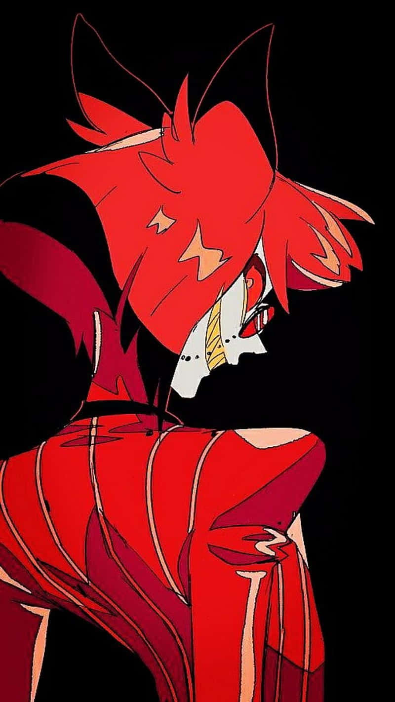 Alastor Smiling Profile Hazbin Hotel Wallpaper