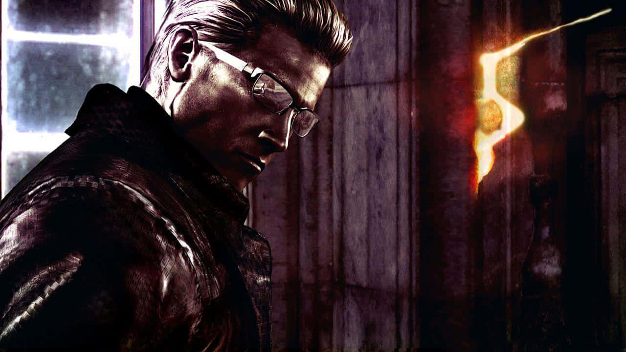 Albert Wesker In Action Wallpaper