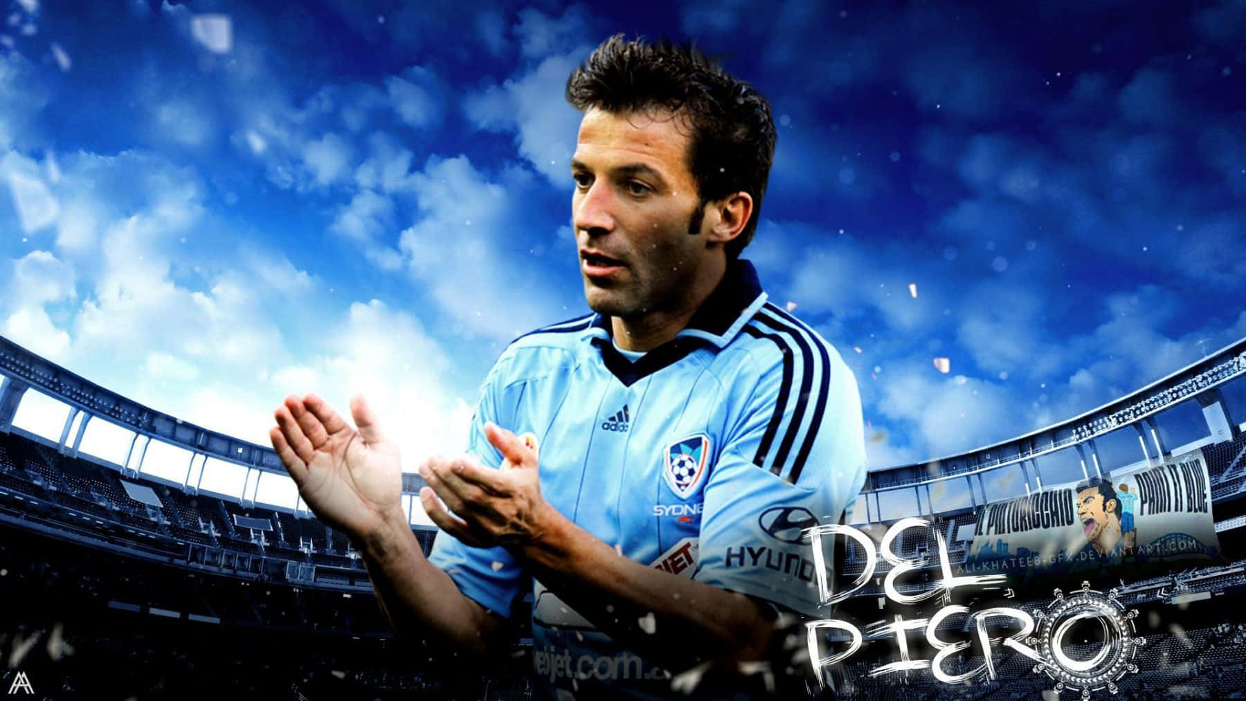 Alessandro Del Piero Stadium Digital Art Wallpaper