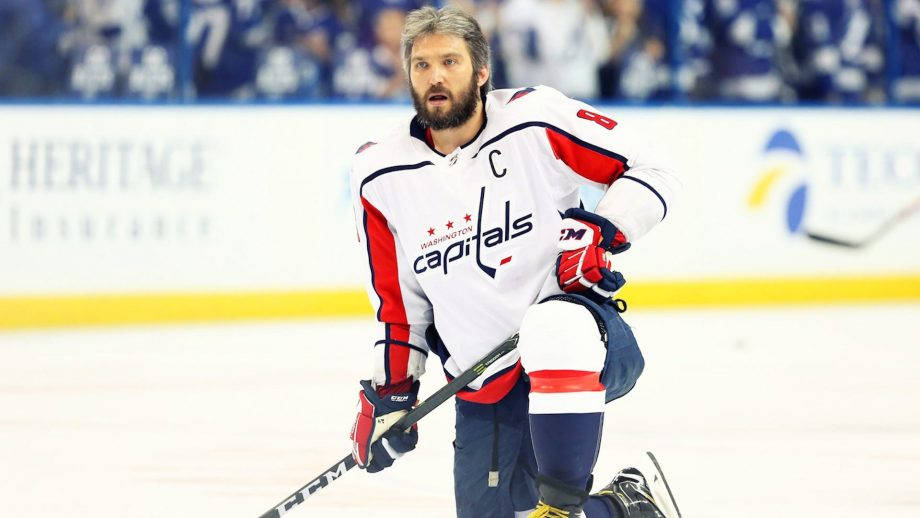 Alex Ovechkin Washington Capitals Kneeling Wallpaper