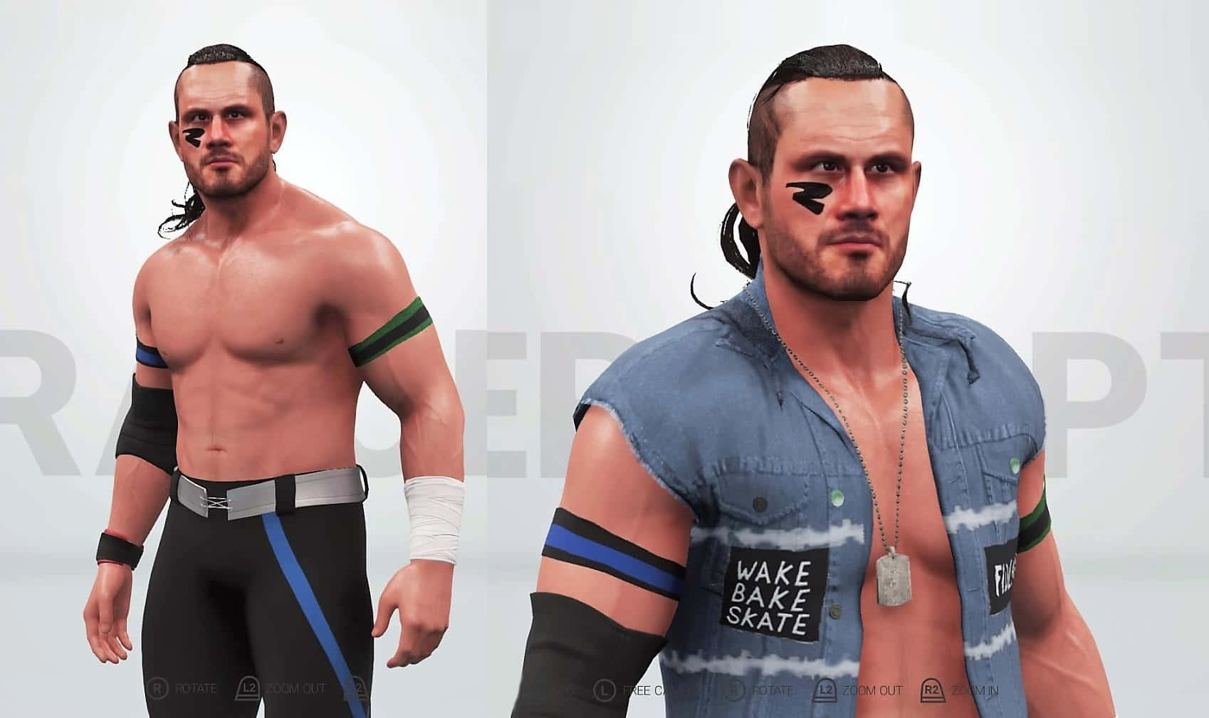 Alex Shelley Outfits In Wwe 2k22 Game Wallpaper