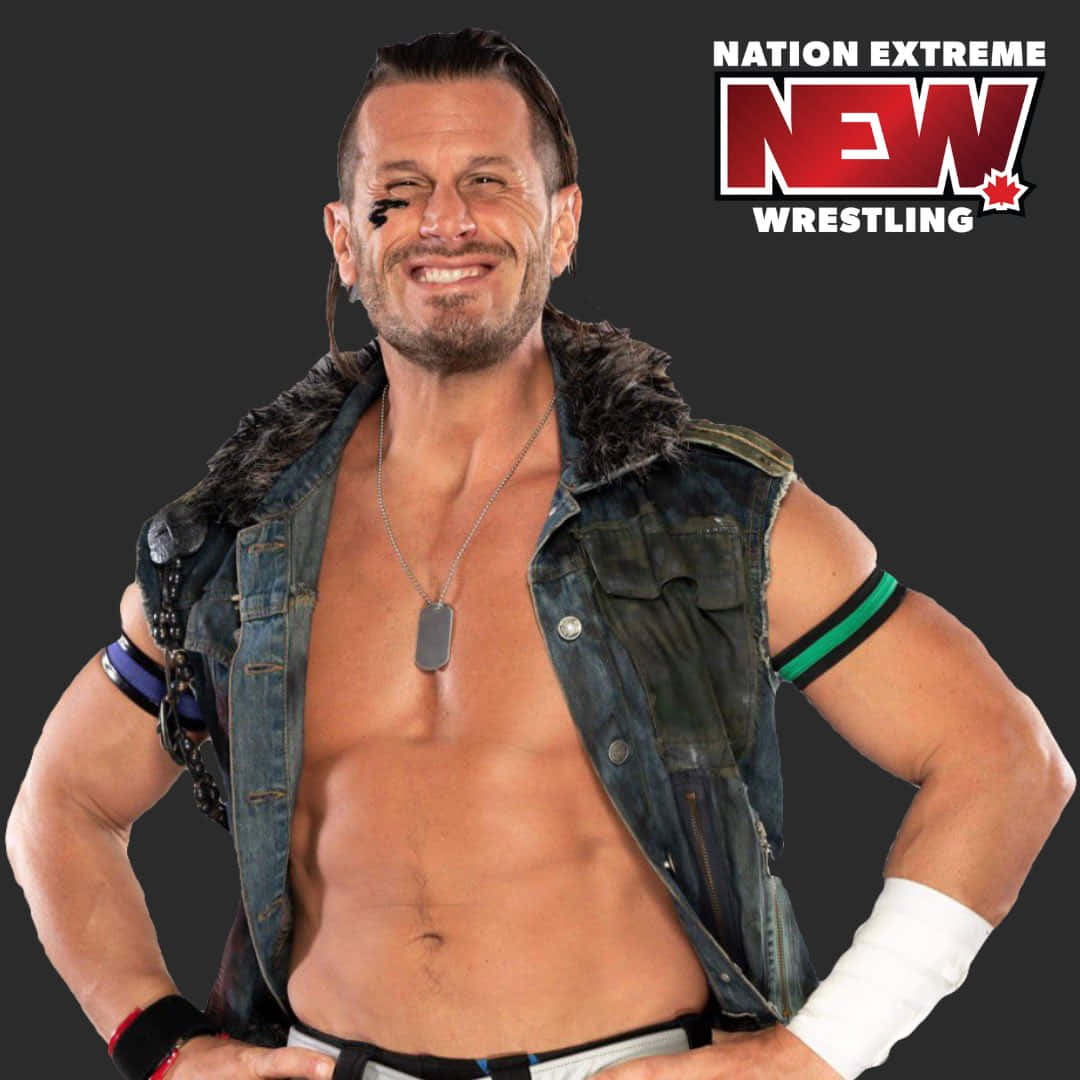 Alex Shelley Smiling For Nation Extreme Wrestling Wallpaper