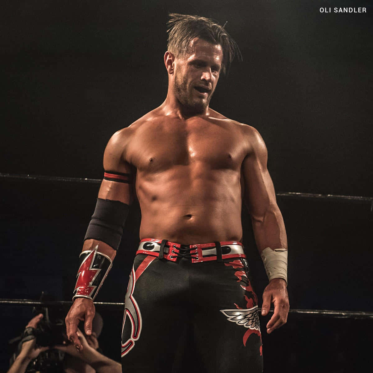 Alex Shelley Sweaty Look On Impact Wrestling Wallpaper