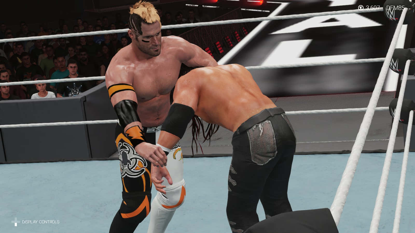 Alex Shelley Versus Seth Collins On Wwe 2k22 Game Wallpaper