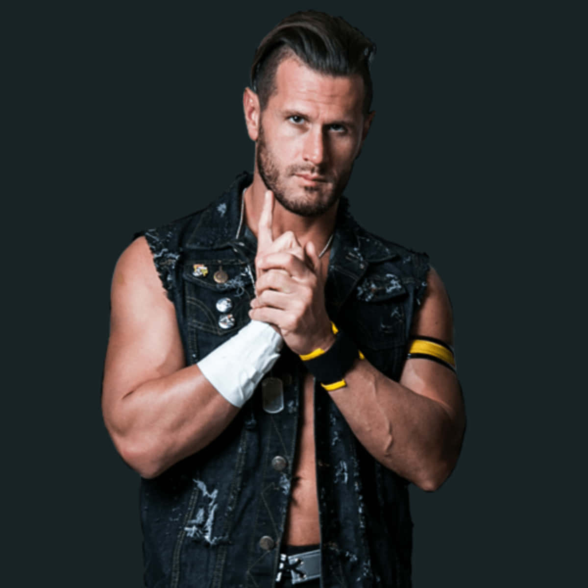 Alex Shelley With Famous Signature Pose Wallpaper