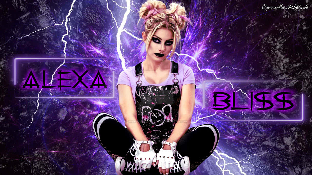 Alexa Bliss Cross-legged Wallpaper