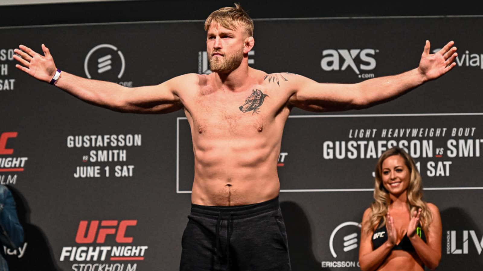 Alexander Gustafsson During A Weigh In Wallpaper