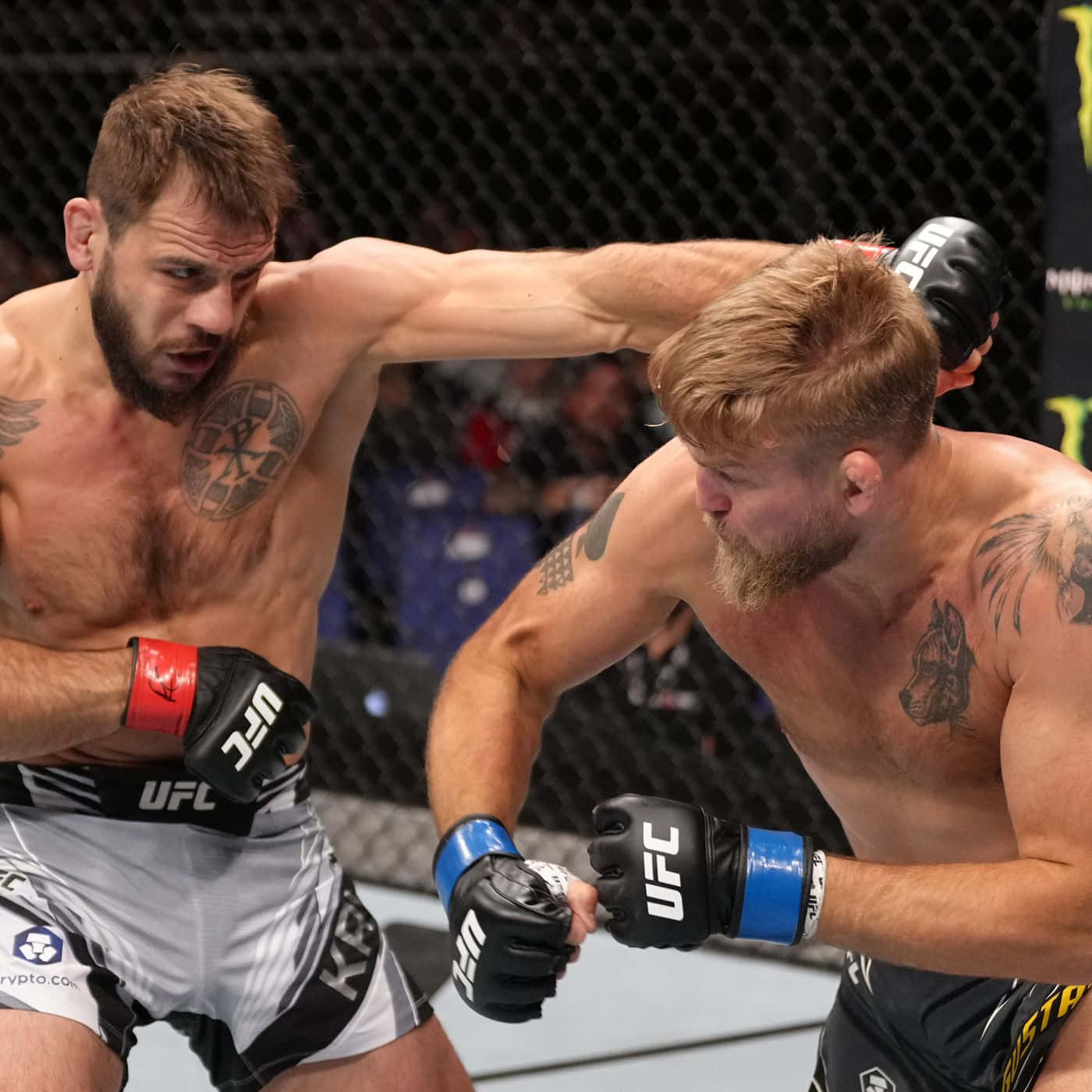 Alexander Gustafsson In The Ufc Fight Against Nikita Krylov Wallpaper