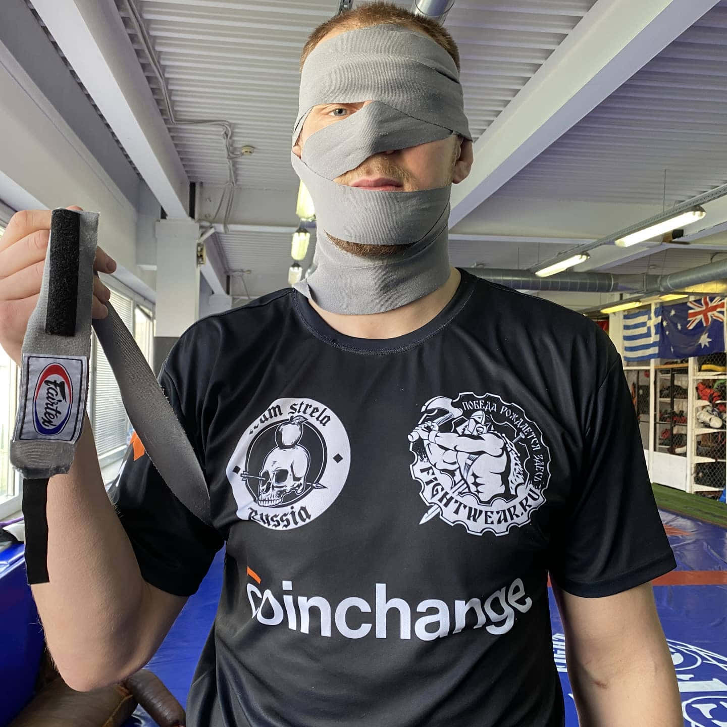 Alexander Volkov Bandaged Face Wallpaper