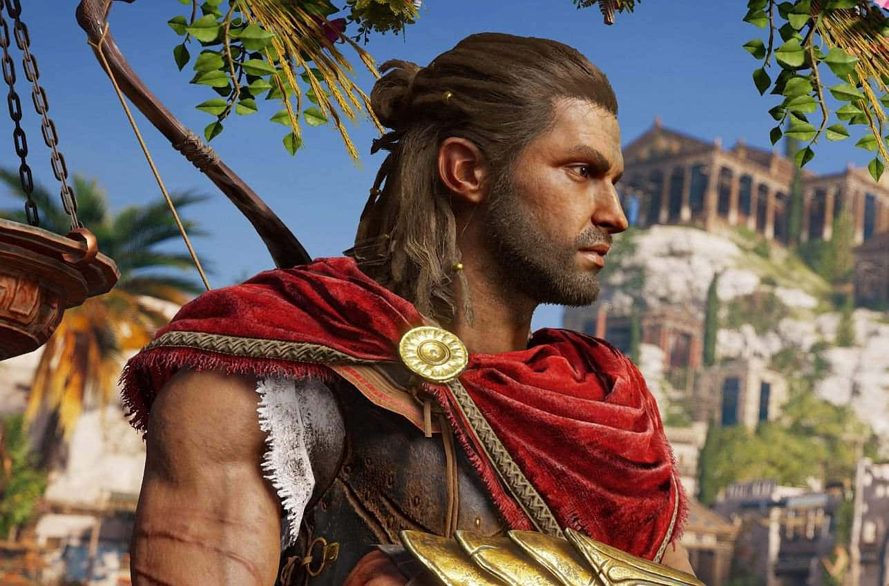 Alexios, The Mighty Spartan Warrior From Assassin's Creed Odyssey Wallpaper